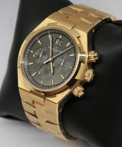 Alternative view of Vacheron Constantin Overseas Chronograph 18ct Rose Gold on Vacheron 18ct Rose Gold Bracelet, Grey Index Dial, Ref: 49150/000R, Circa: 2010, Complete with Box & Papers