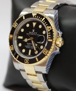 Alternative view of Rolex Submariner Date 18ct Yellow Gold & Stainless Steel on Matching Rolex Oyster Bracelet, Black Index Dial, Ref: 116613LN, Circa: 2012, Just back from a Rolex Service, Complete with Box & Papers
