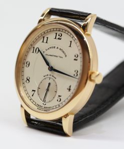 Alternative view of A. Lange & Sohne 1815 Automatic Sax-O-Mat Zero Reset in 18ct Rose Gold on strap with 18ct Rose Gold Lange Tang Buckle, Reference: 303.032, With Box