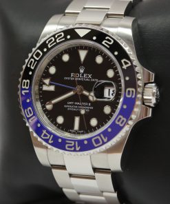 Alternative view of Rolex GMT Master II Stainless Steel on Oyster Bracelet, Black Index Dial, Blue Black Ceramic Bezel, Ref 116710BLNR, Circa: 2017, Complete with Box & Papers