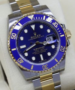Rolex Submariner Date Blue Dial, 18ct Yellow Gold & Stainless Steel on Rolex Oyster Bracelet, Ref: 116613LB, Circa: 2018, Complete with Box & Papers. Factory stickers still intact