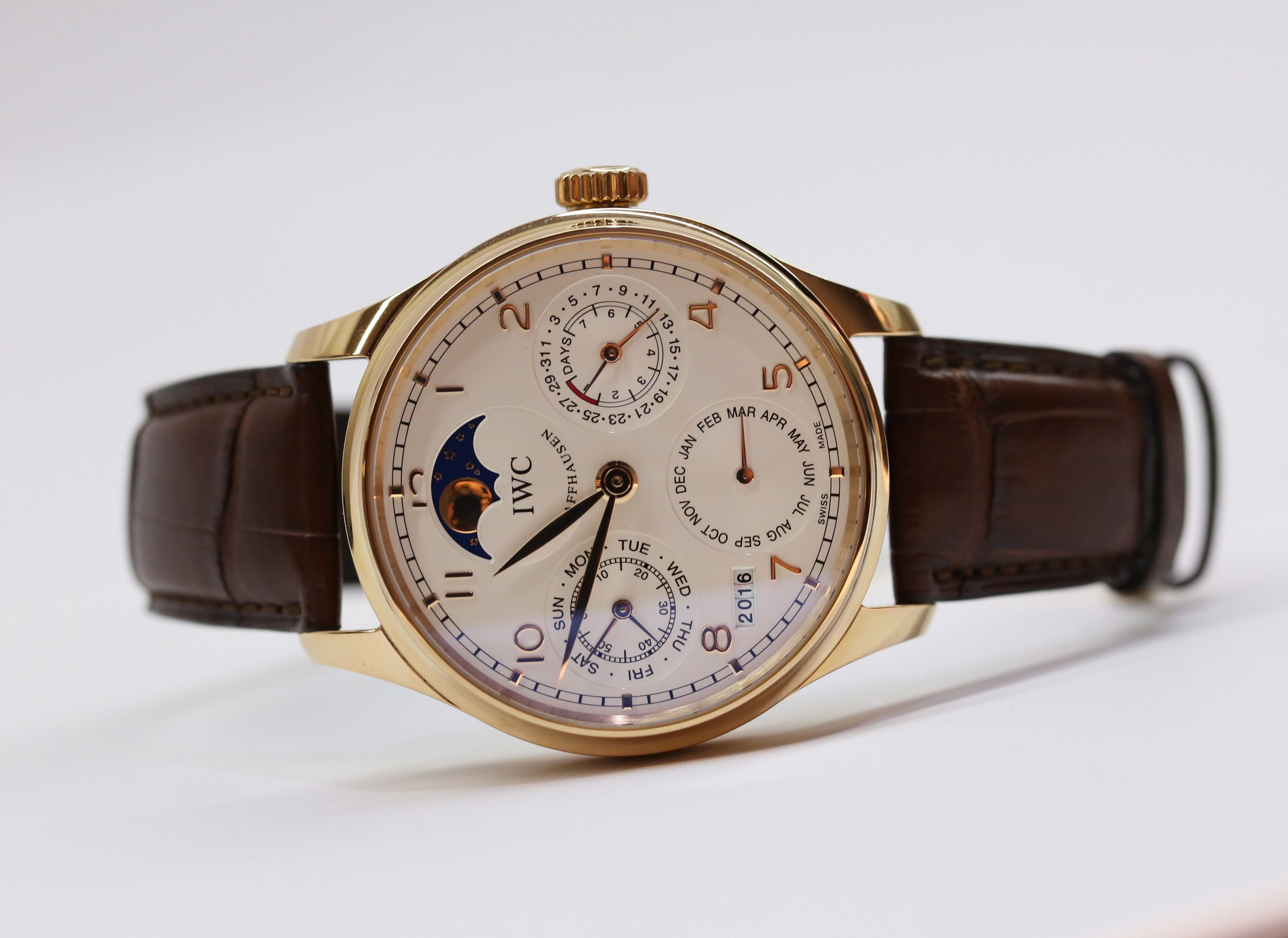 IWC Portugieser Perpetual Calendar in 18ct Rose Gold on IWC Strap with 18ct Deployant Clasp, Ref: IW502306, Circa: 2015, Complete with Box & Papers - Image 3