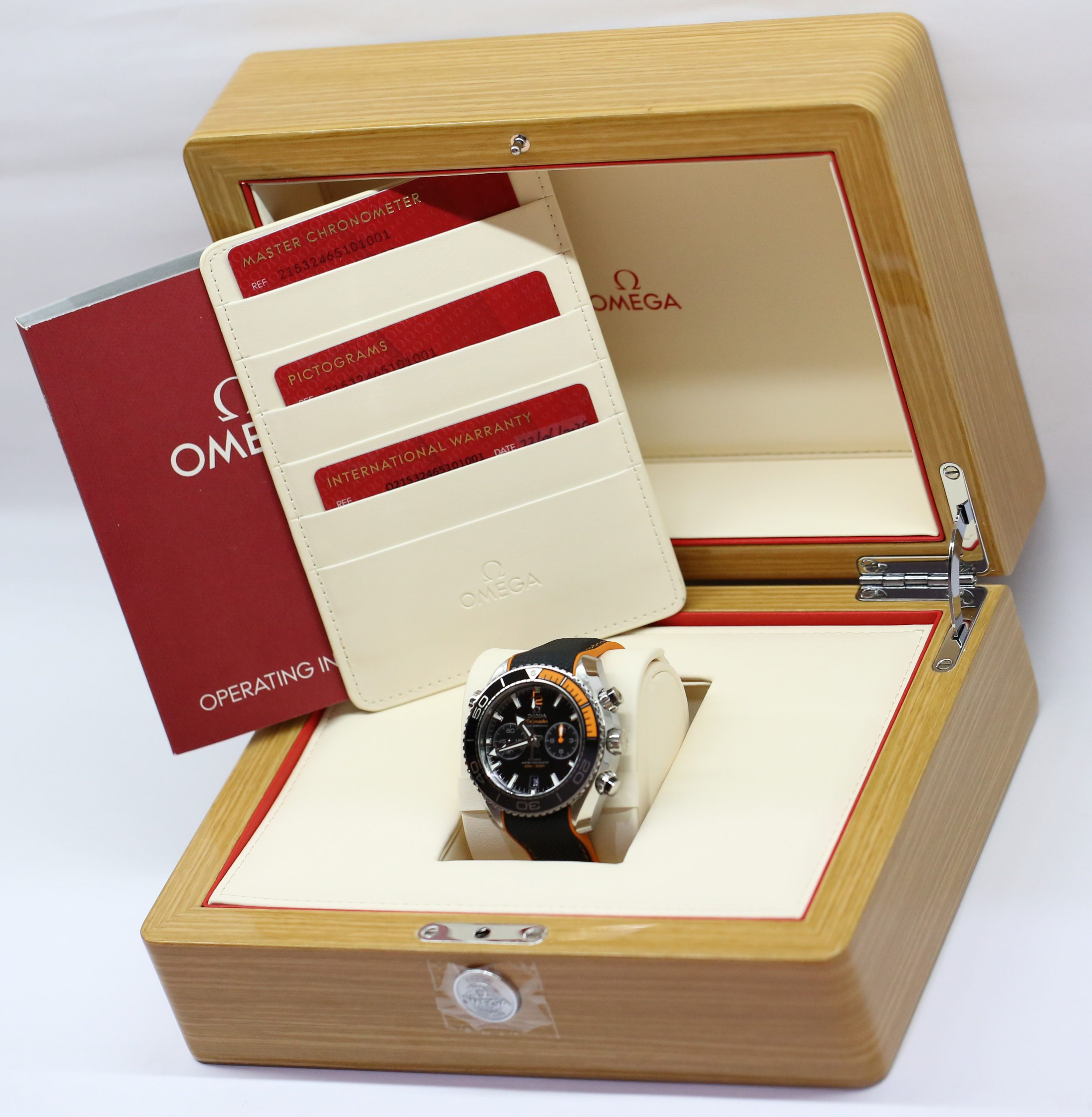 Omega Seamaster Planet Ocean Chronograph Co-Axial movement, 45.5mm Stainless Steel Case on Omega Rubber Strap, Circa: 2020, Complete with Box, Papers & Balance of Omega Factory Warranty - Image 8