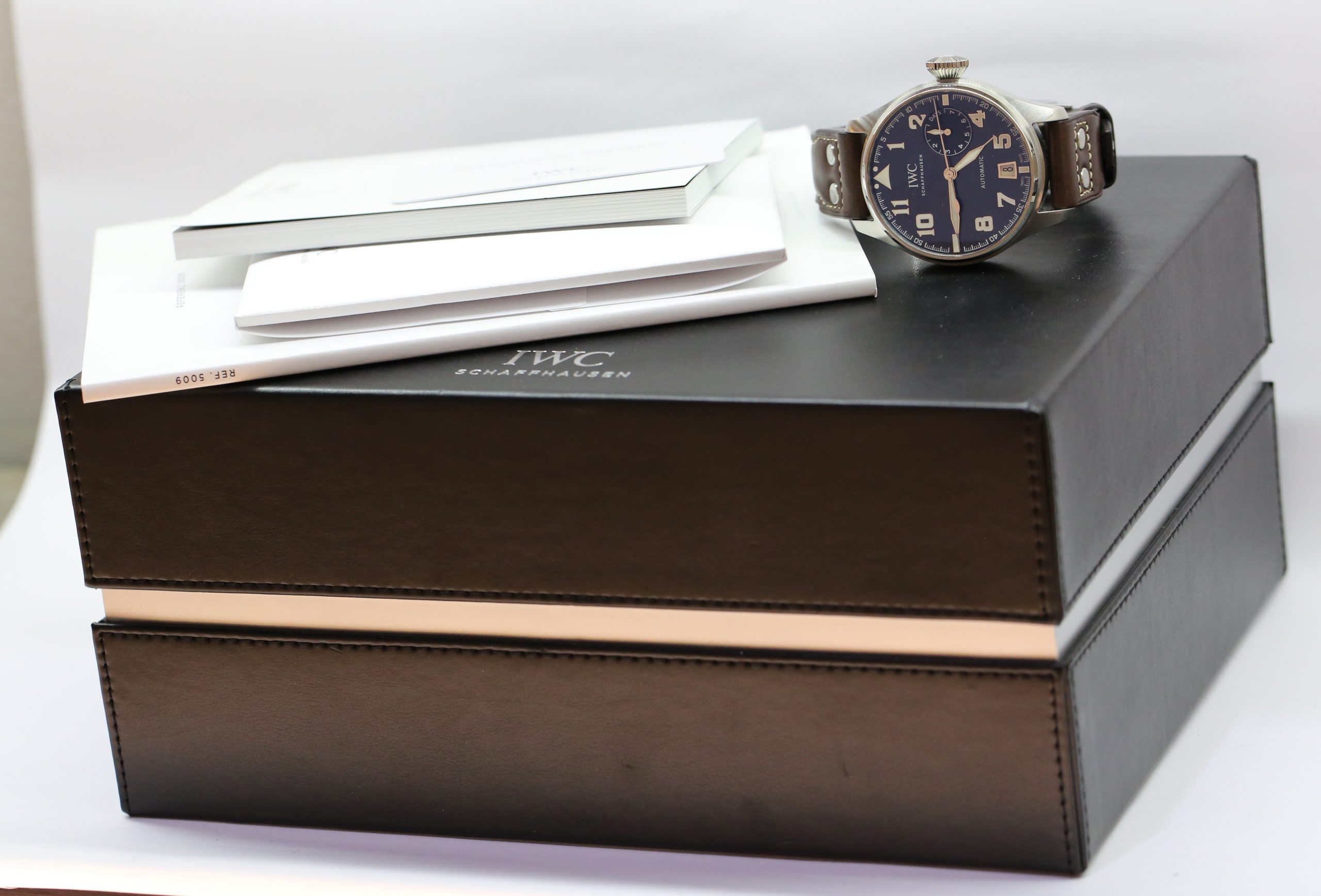 IWC Big Pilot Blue Dial Petit Prince Stainless Steel on IWC Strap with Deployant Clasp, Ref IW500908, Circa: 2016, Complete with Box & Papers - Image 6