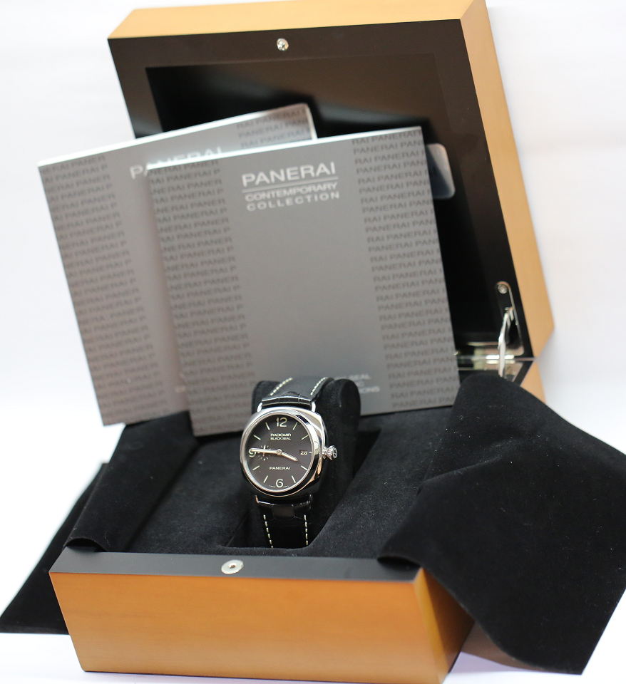 Panerai Radiomir Collection Black Seal in Stainless Steel, Black Sandwich Dial on Panerai Strap, Ref: PAM00388, Circa: 2015, With Box & Books - Image 7