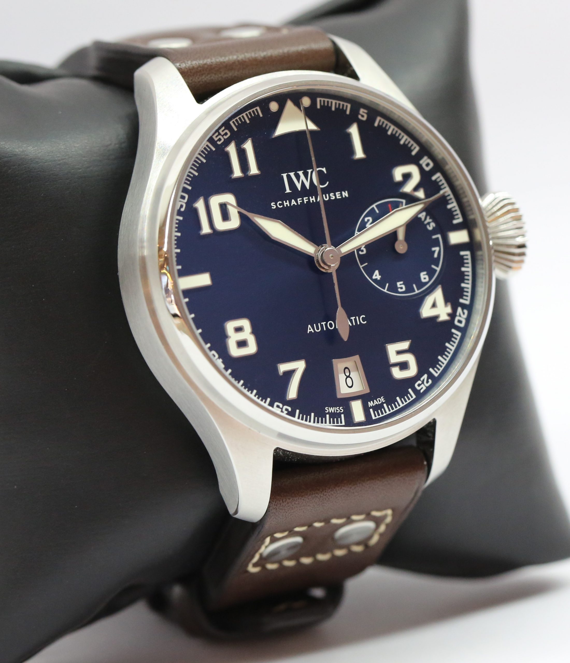 IWC Big Pilot Blue Dial Petit Prince Stainless Steel on IWC Strap with Deployant Clasp, Ref IW500908, Circa: 2016, Complete with Box & Papers - Image 3