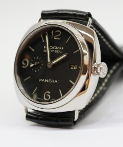 Alternative view of Panerai Radiomir Collection Black Seal in Stainless Steel, Black Sandwich Dial on Panerai Strap, Ref: PAM00388, Circa: 2015, With Box & Books