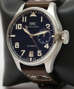Alternative view of IWC Big Pilot Blue Dial Petit Prince Stainless Steel on IWC Strap with Deployant Clasp, Ref IW500908, Circa: 2016, Complete with Box & Papers