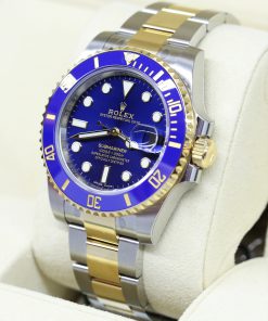 Alternative view of Rolex Submariner Date Blue Dial, 18ct Yellow Gold & Stainless Steel on Rolex Oyster Bracelet, Ref: 116613LB, Circa: 2018, Complete with Box & Papers. Factory stickers still intact