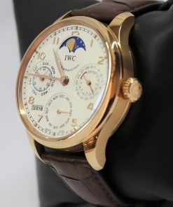 Alternative view of IWC Portugieser Perpetual Calendar in 18ct Rose Gold on IWC Strap with 18ct Deployant Clasp, Ref: IW502306, Circa: 2015, Complete with Box & Papers
