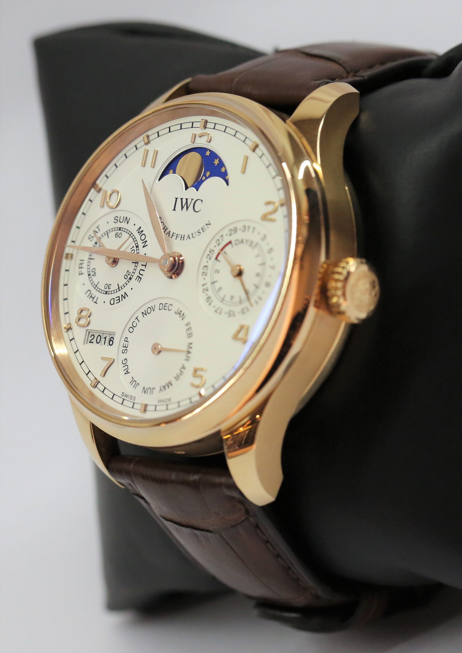 IWC Portugieser Perpetual Calendar in 18ct Rose Gold on IWC Strap with 18ct Deployant Clasp, Ref: IW502306, Circa: 2015, Complete with Box & Papers - Image 2
