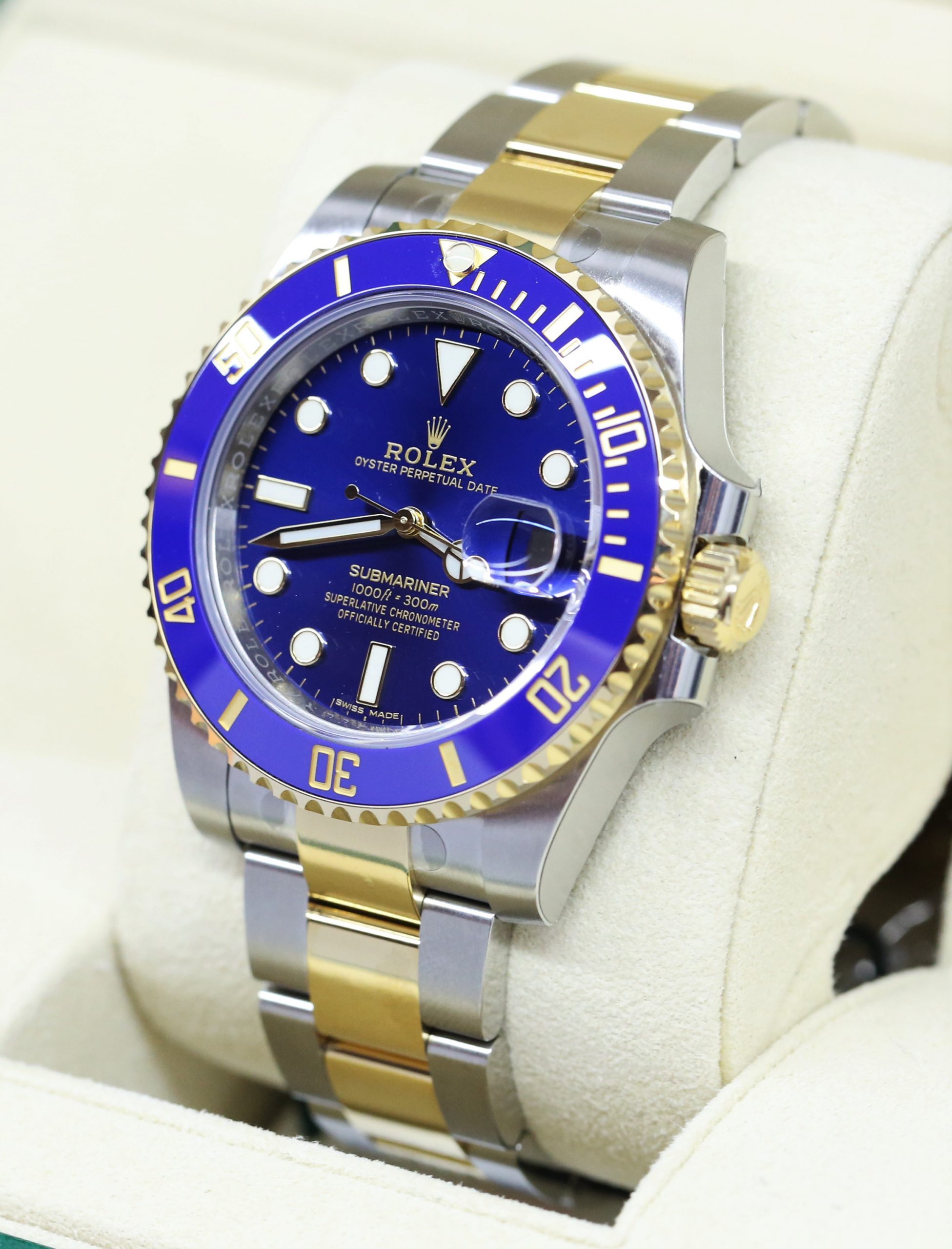 Rolex Submariner Date Blue Dial, 18ct Yellow Gold & Stainless Steel on Rolex Oyster Bracelet, Ref: 116613LB, Circa: 2018, Complete with Box & Papers. Factory stickers still intact - Image 2