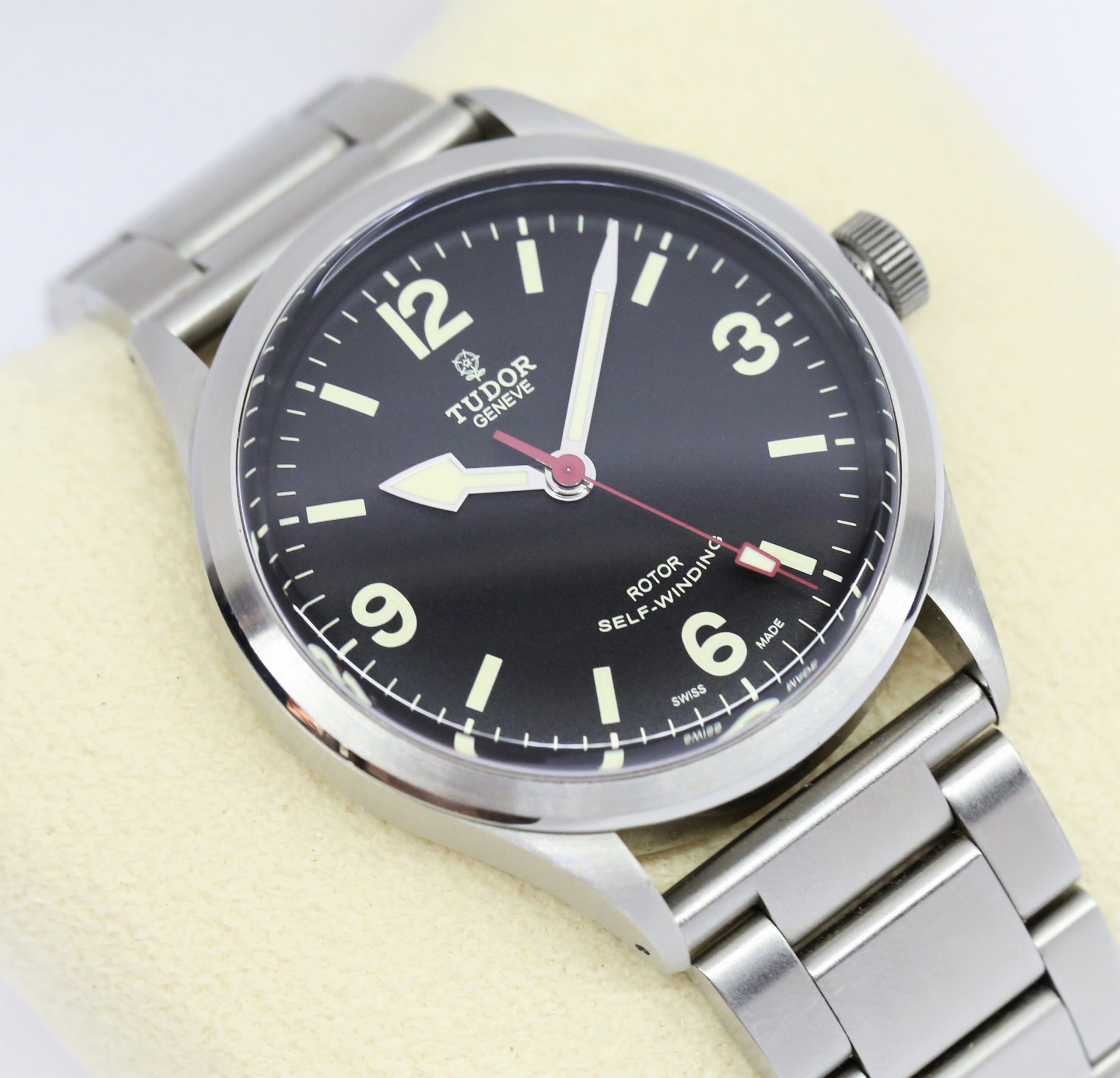 Tudor Heritage Ranger in Stainless steel, Black 3 6 9 Dial, 41mm Case on a Tudor Stainless Steel Bracelet, Ref: 79910, Circa: 2020, Complete with Box & Papers