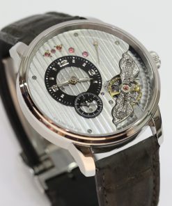 Glashutte Original Panoinverse XL, Stainless Steel on Strap, Ref 66-06-04-22-05, Complete with Box & Papers
