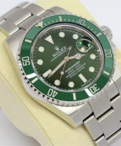 Rolex Submariner Date in stainless steel Green dial and Green Cerachrom bezel on Oystersteel bracelet, Ca: 2016, Ref: 116610LV, with Original Booklets & Warranty Card