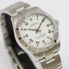 Rolex Oyster Perpetual 31mm Stainless Steel, White Roman Dial with an Engine Turned Bezel on a Stainless Steel Oyster Bracelet, Ref: 177210, Circa: 2010, Complete with Box & Papers