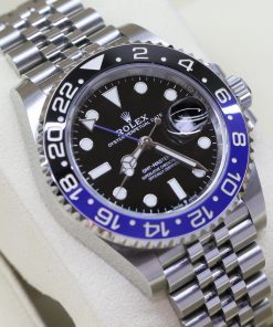 Rolex GMT Master II Blue to Black Ceramic Bezel Black index dial on a Rolex Jubilee Bracelet, Ref: 126710BLNR, Circa: 2020, Complete with Box & Papers