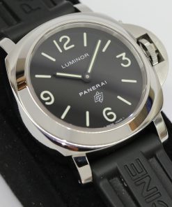 Panerai Luminor Base Logo Black Seal in Stainless Steel Black Dial on Panerai Rubber Strap, Ref PAM000, Circa 2012, with Box & Papers