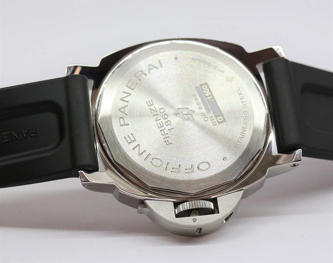 Panerai Luminor Base Logo Black Seal in Stainless Steel Black Dial on Panerai Rubber Strap, Ref PAM000, Circa 2012, with Box & Papers - Image 5