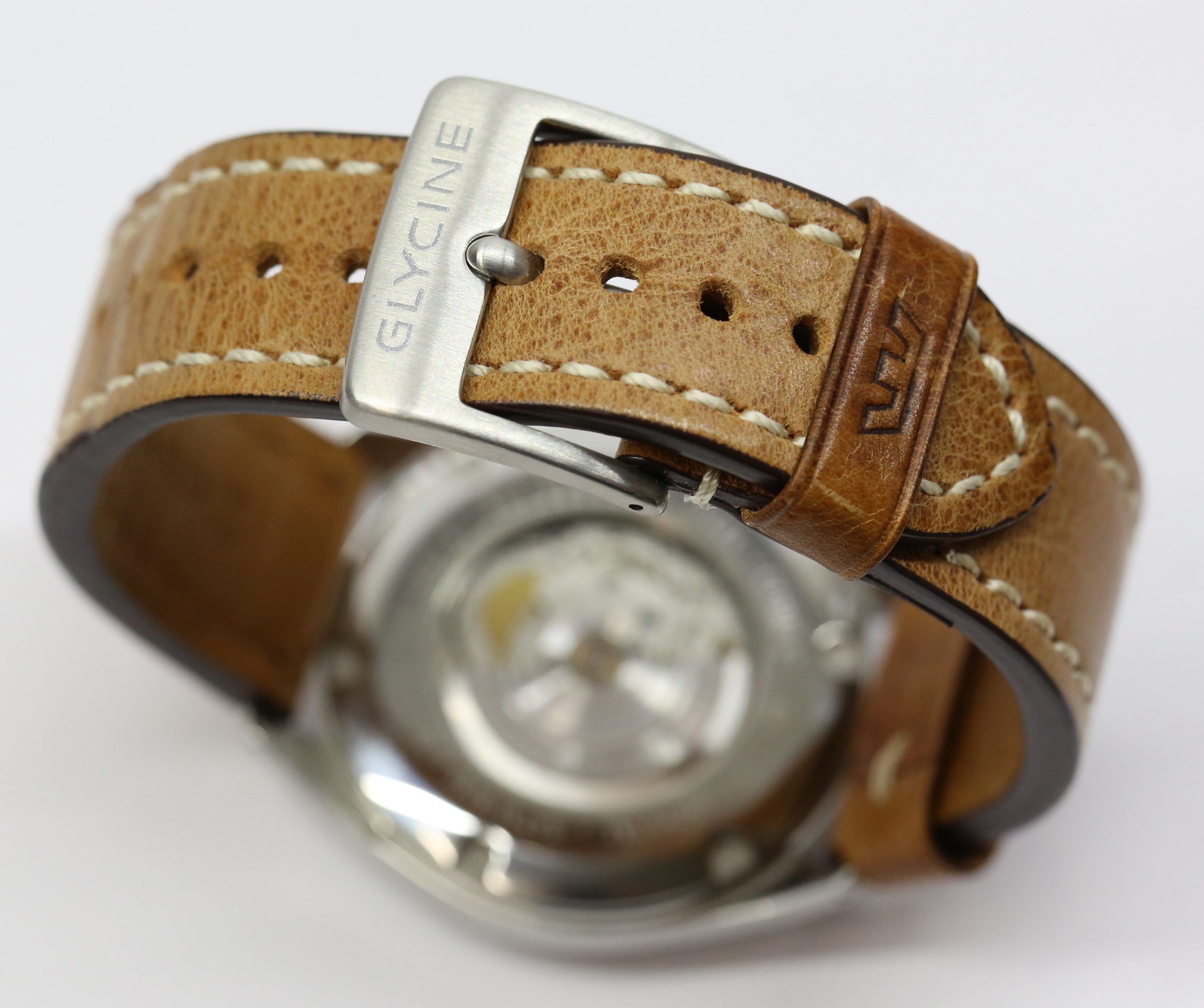 Glycine Combat Automatic, Brown Arab Dial, 43mm Stainless Steel Case on Strap, Reference: 3980.4, circa: 2016, with Box & Papers - Image 5