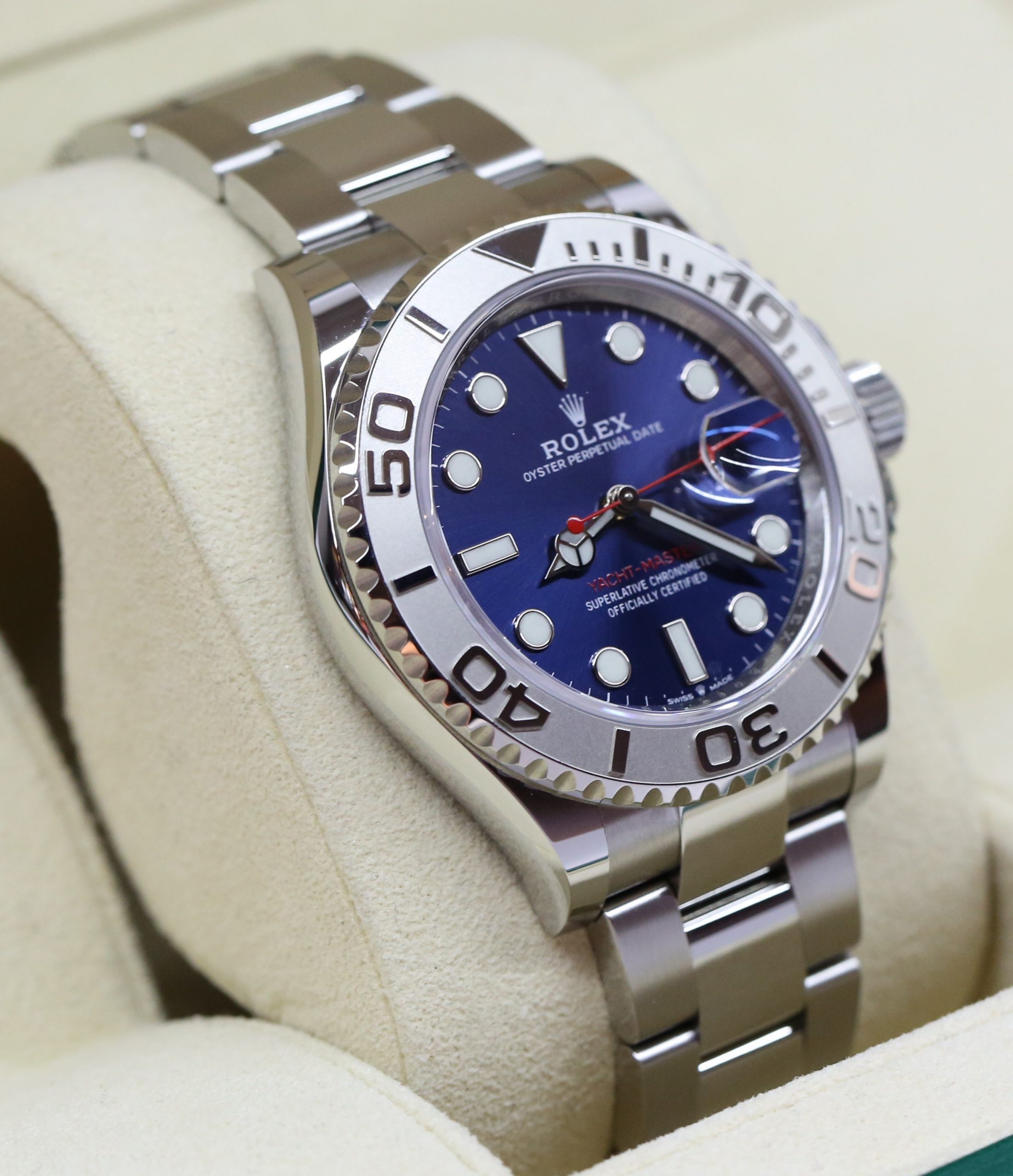 Rolex Oyster Perpetual Yachtmaster 40 Ref 126622 in Oystersteel and Platinum on Rolex Oyster Bracelet Ca.2019 Complete with Box and Papers - Image 4