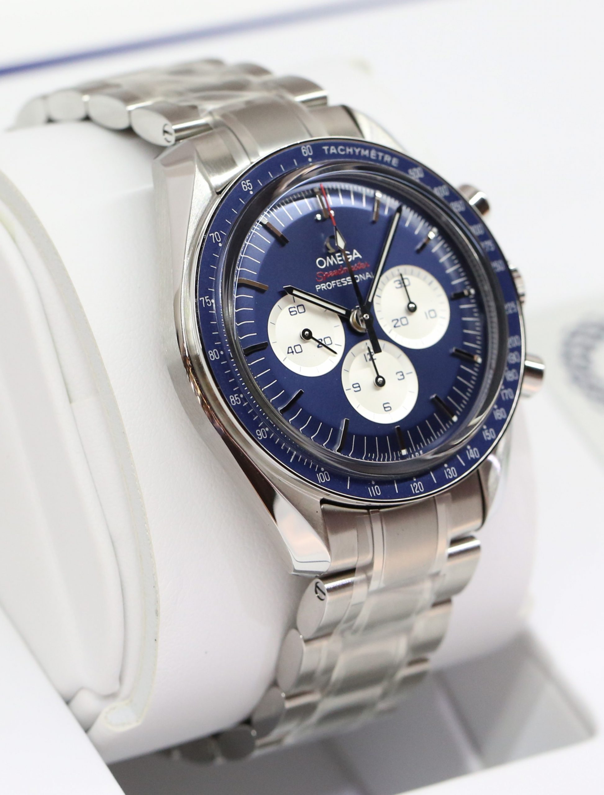Omega Speedmaster Professional Moonwatch Tokyo 2020 Olympics Edition, Blue Dial with White Sub dials, Ref: 52230423003001, Circa: 2020, Complete with Box & Papers, Never worn LNIB - Image 4