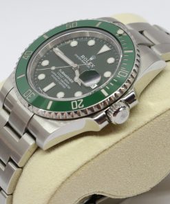 Alternative view of Rolex Submariner Date in stainless steel Green dial and Green Cerachrom bezel on Oystersteel bracelet, Ca: 2016, Ref: 116610LV, with Original Booklets & Warranty Card