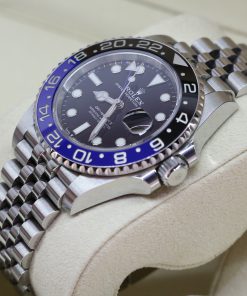 Alternative view of Rolex GMT Master II Blue to Black Ceramic Bezel Black index dial on a Rolex Jubilee Bracelet, Ref: 126710BLNR, Circa: 2020, Complete with Box & Papers