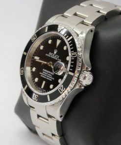 Alternative view of Rolex Submariner Date, Stainless Steel on Rolex Oyster Bracelet, Black Index Dial, Reference: 16610, Circa 2000