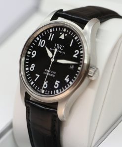 Alternative view of IWC Mark XVIII Pilots Watch in stainless steel black arab dial  Ref: IW327001, Circa: 2019, with Box & Papers