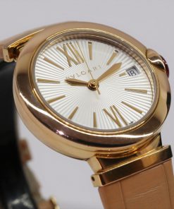 Bvlgari Lvcea in 18ct Rose Gold on Strap, Reference LUP 33G, with Box
