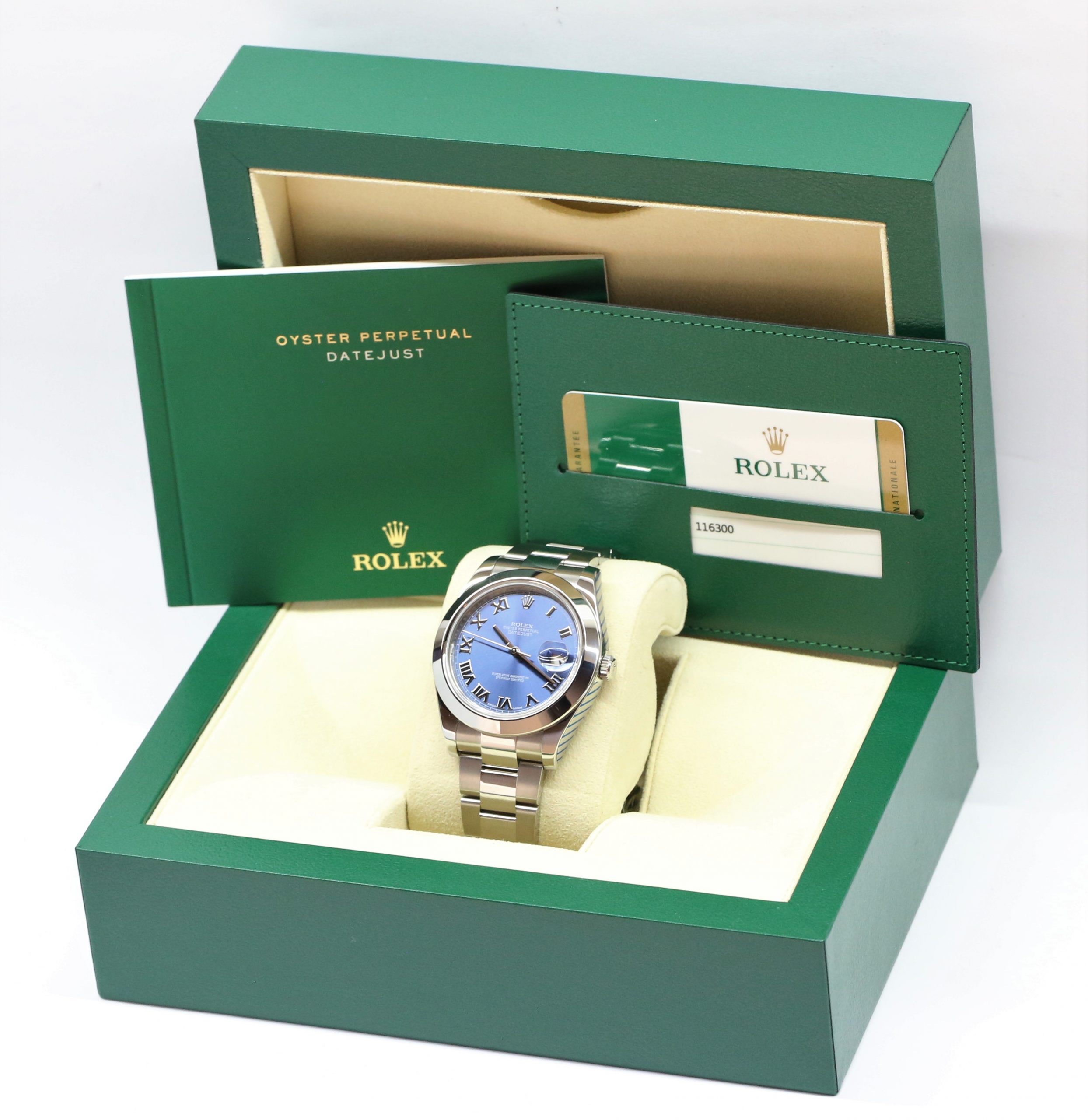 Rolex Datejust II, 41mm Stainless Steel Case on Rolex Oyster Bracelet, Blue Roman Dial, Ref: 116300, Circa: 2017, Complete with Box & Papers - Image 6