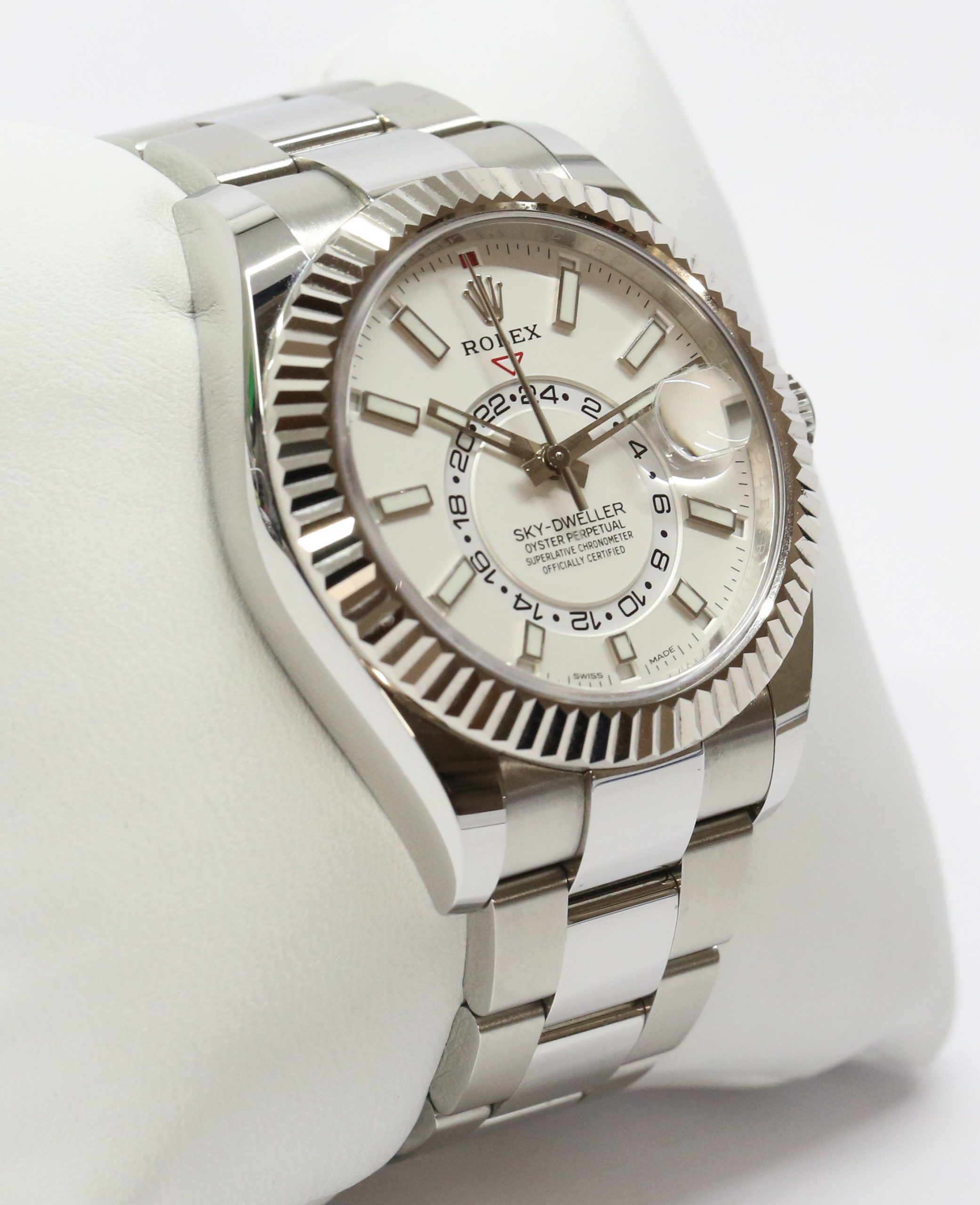 Rolex Oyster Perpetual Sky-Dweller in Stainless Steel, White Index Dial, on a Rolex Oystersteel bracelet Ref: 326934, Circa: 2019, Complete with Box & Papers - Image 4