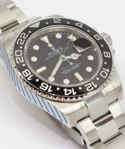 Rolex GMT Master II Stainless Steel, Black Index Dial, Ref: 116710LN, Circa: 2013, Just Serviced by Rolex, With Box, Warranty Card & Rolex Service Card