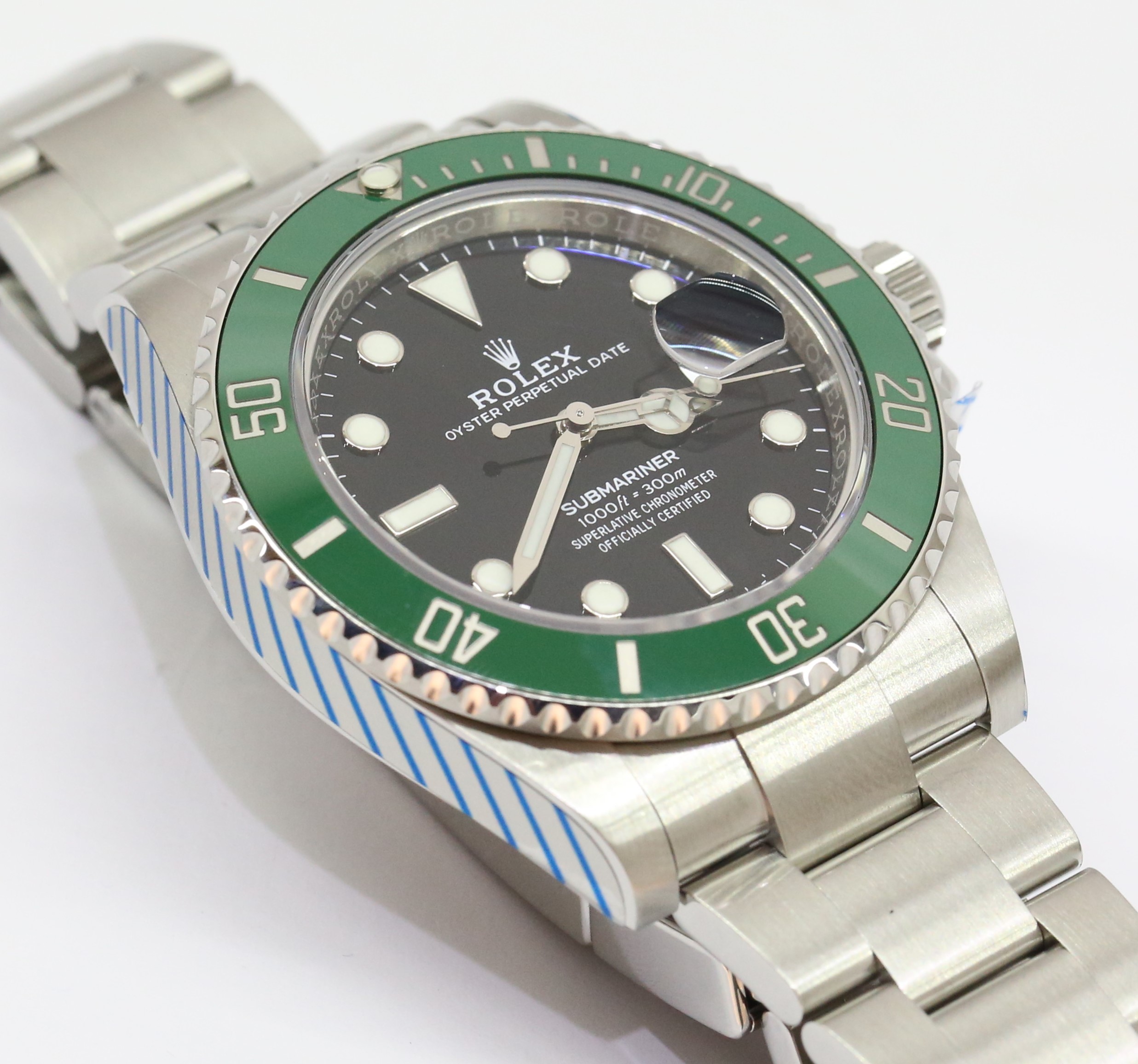 Rolex Submariner Date, Green Cerachrom Bezel, Black Index Dial on a Rolex OysterSteel Bracelet, Ref: 126610LV, Circa: 2020, Complete with Box & Papers