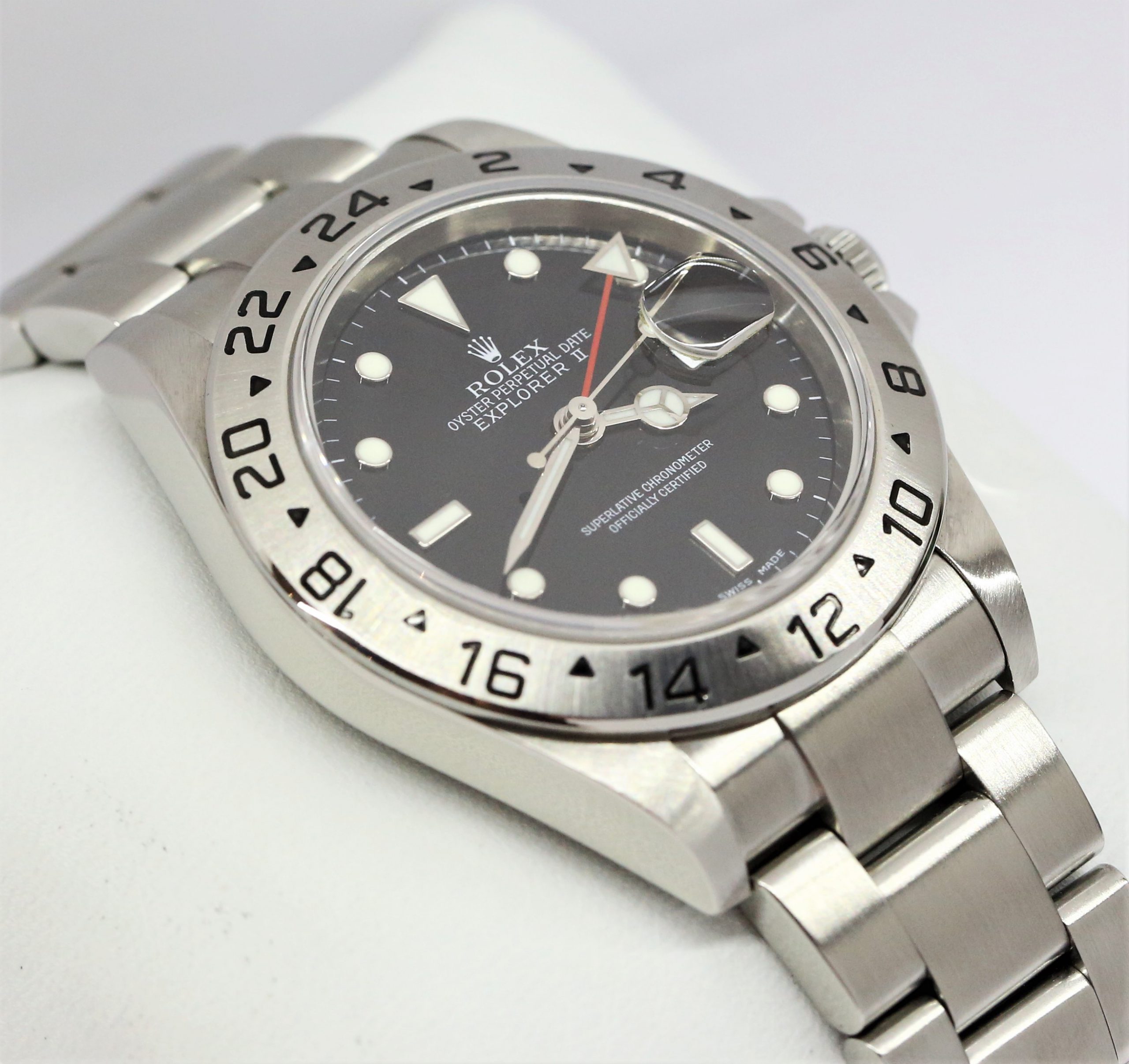 Rolex Explorer 2 40mm in Stainless Steel on a Rolex Oystersteel Bracelet, Black Index Dial, Ref 16570, Circa: 2007, Complete with Box and Papers