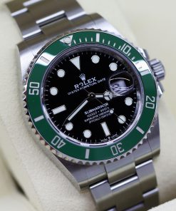 Rolex Submariner Date, Green Cerachrom Bezel, Black Index Dial on a Rolex OysterSteel Bracelet, ref: 126610LV, Circa: 2021, Complete with Box & Papers