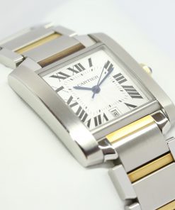 Cartier Tank Francaise Automatic Stainless Steel & 18ct Yellow Gold, Ref: W51005Q4