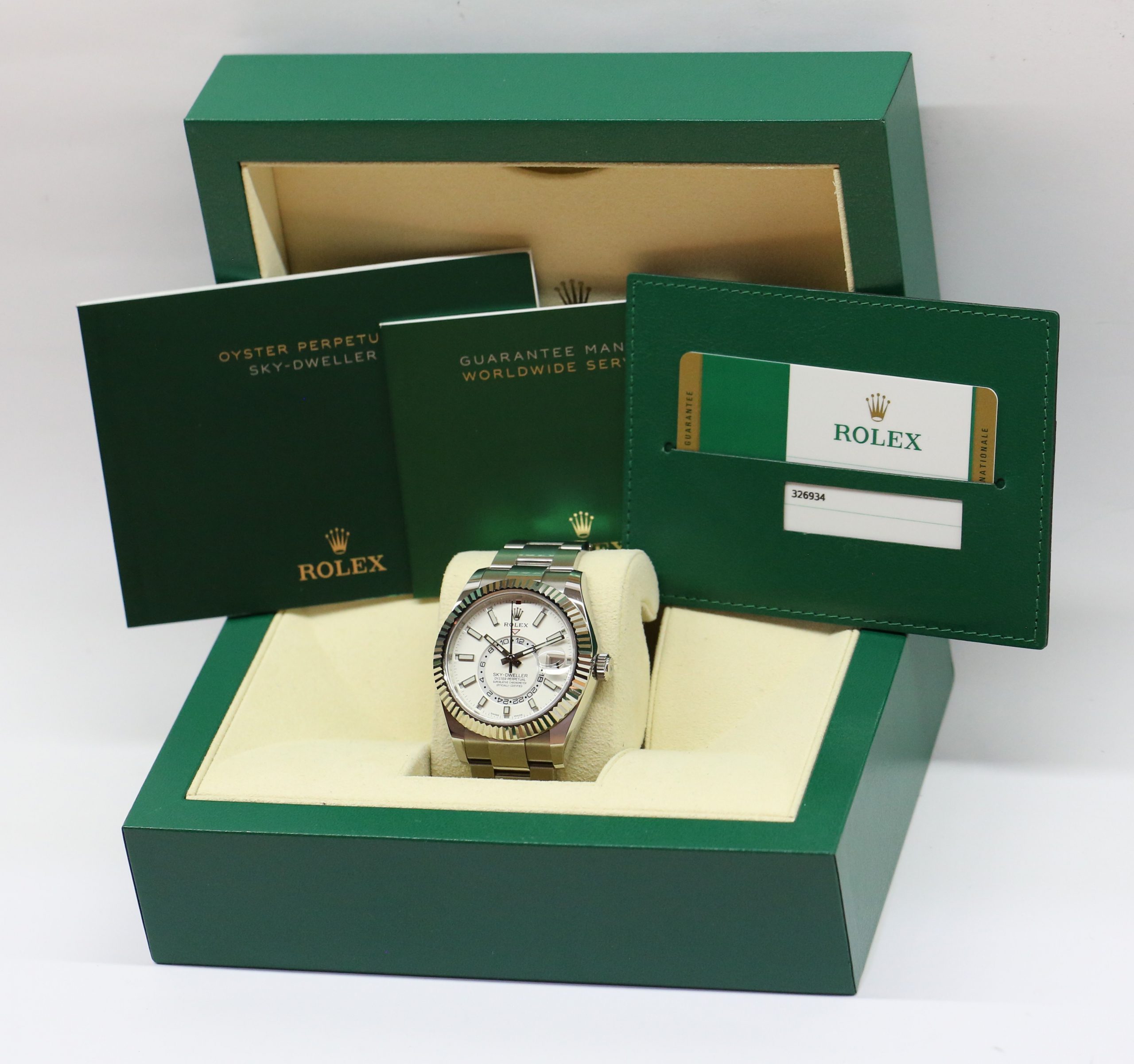Rolex Oyster Perpetual Sky-Dweller in Stainless Steel, White Index Dial, on a Rolex Oystersteel bracelet Ref: 326934, Circa: 2019, Complete with Box & Papers - Image 7
