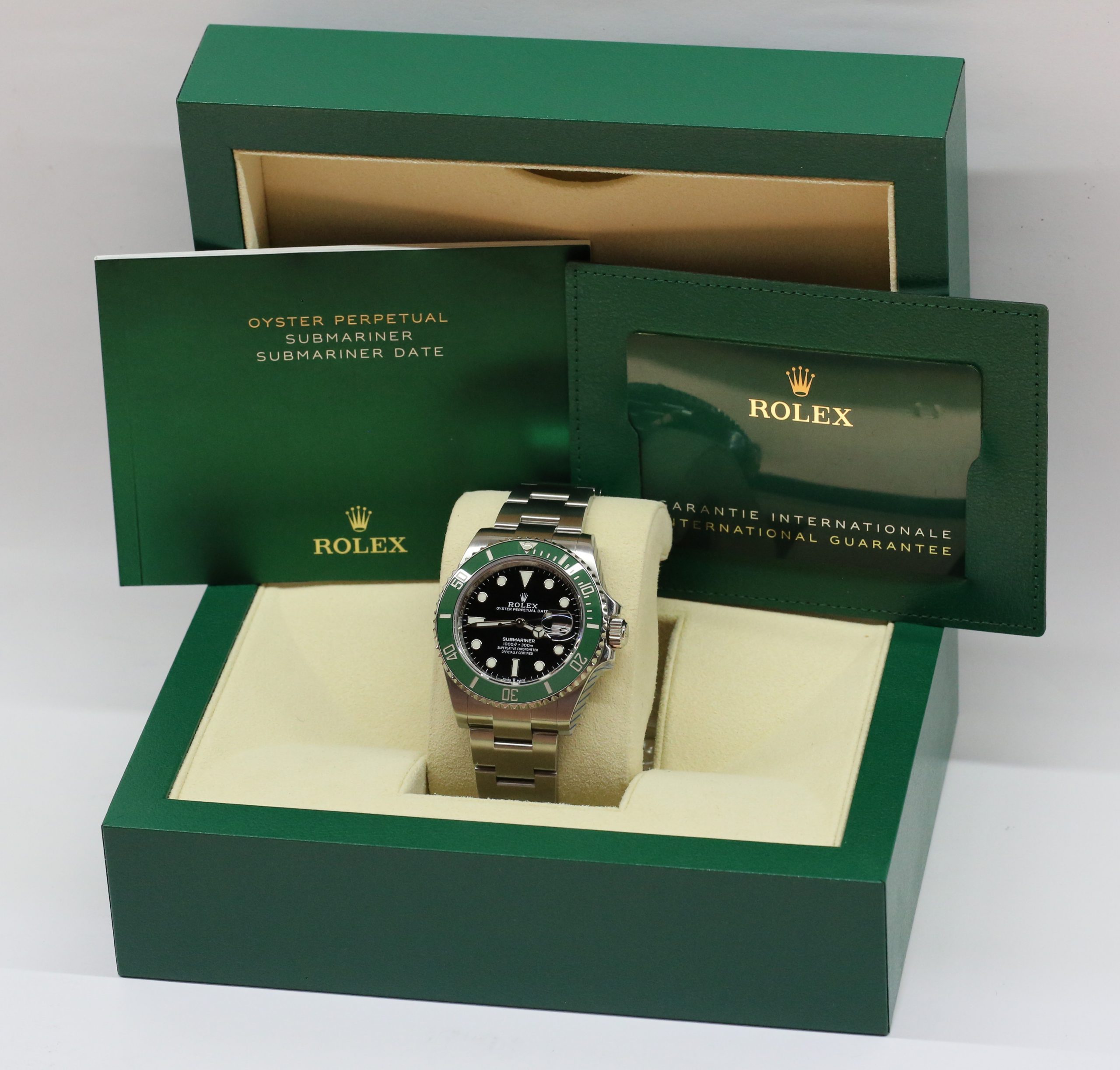 Rolex Submariner Date, Green Cerachrom Bezel, Black Index Dial on a Rolex OysterSteel Bracelet, Ref: 126610LV, Circa: 2020, Complete with Box & Papers - Image 7