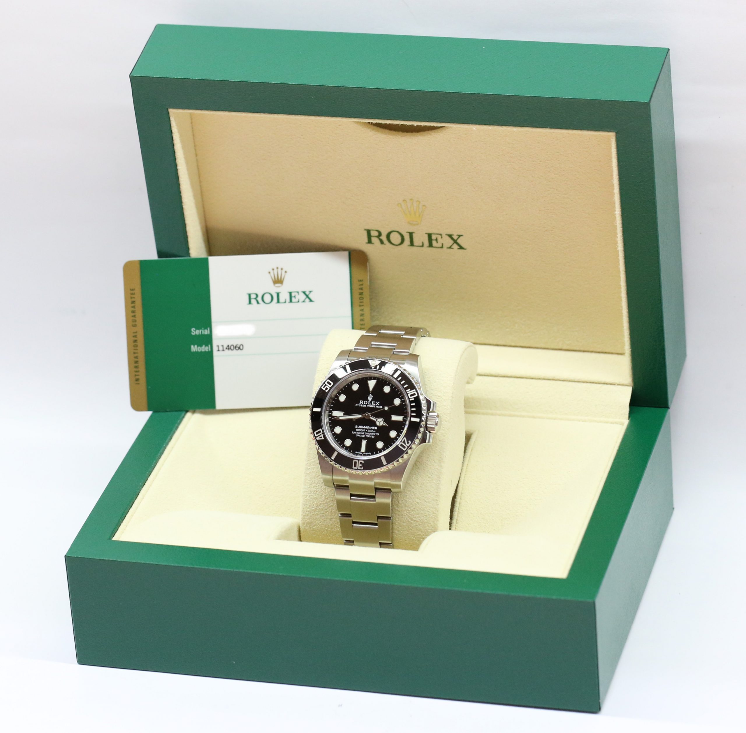 Rolex Submariner Ceramic Bezel, Non-Date 40mm in Stainless Steel on a Rolex Oystersteel Bracelet, Reference 114060, Circa: 2018, With Box & Warranty Card - Image 6