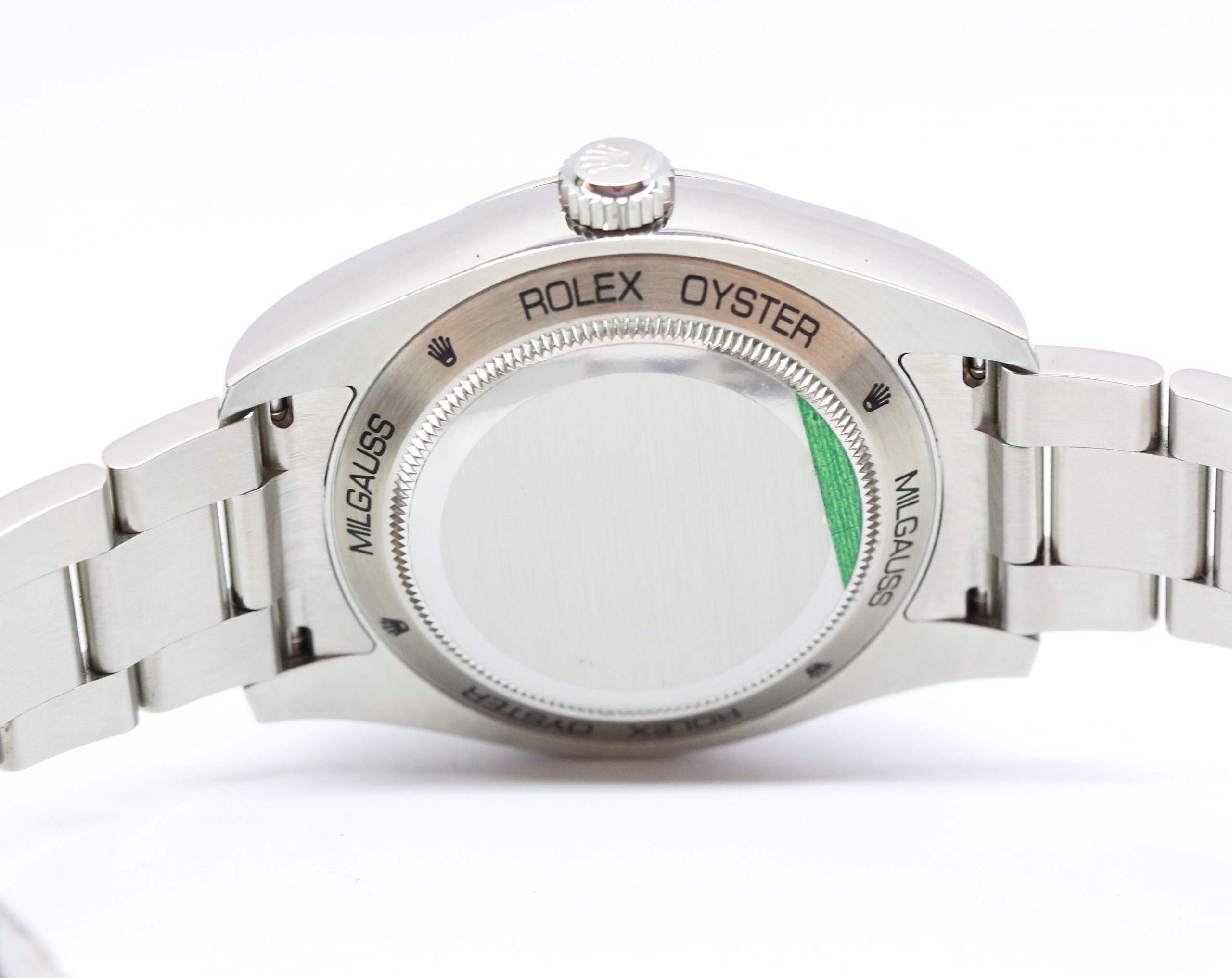 Rolex Milgauss Z-Blue, Stainless Steel on Rolex Oystersteel Bracelet, Ref: 116400GV, Circa: 2020, Complete with Box, Papers & Balance of Rolex Factory Warranty - Image 4
