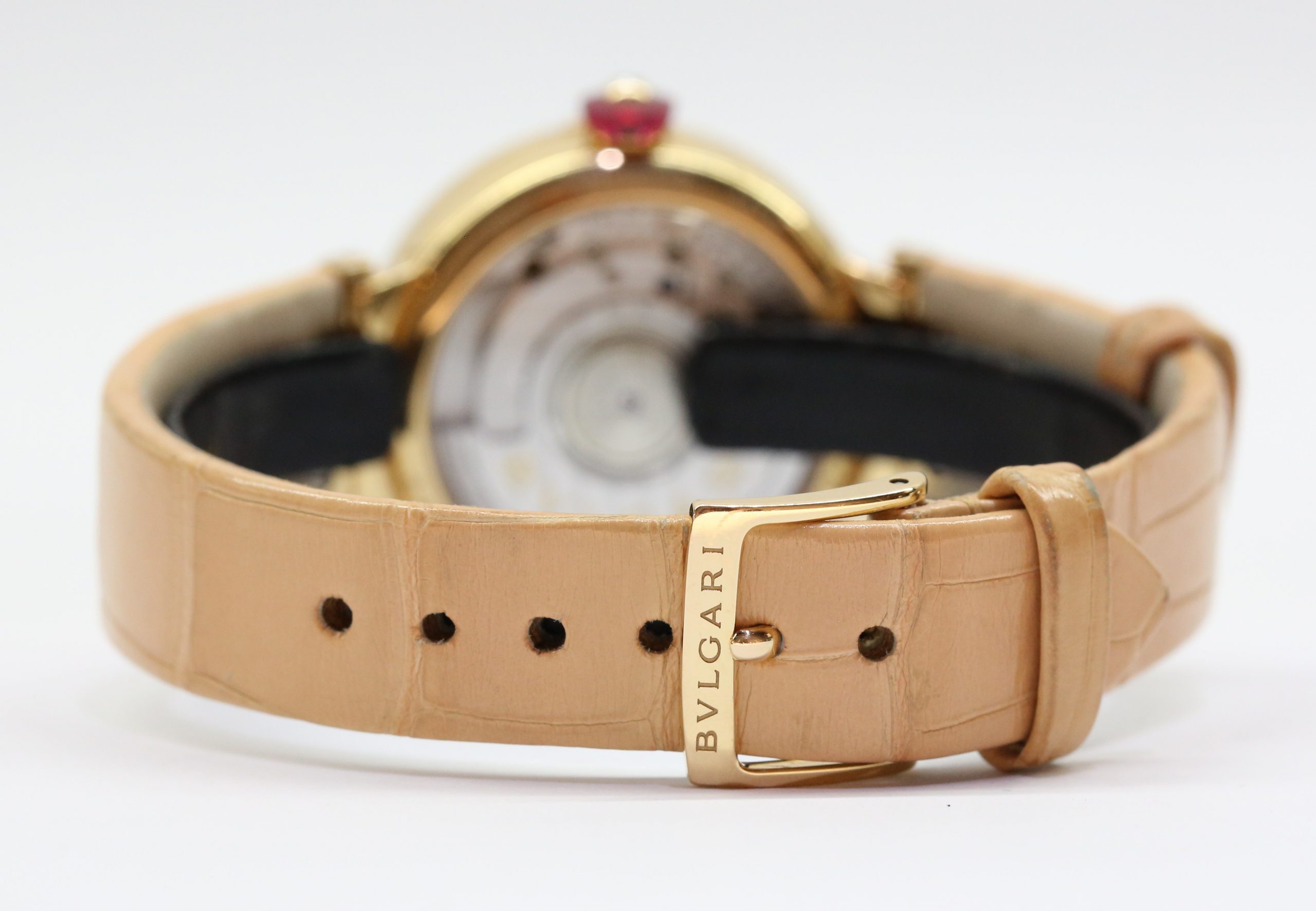 Bvlgari Lvcea in 18ct Rose Gold on Strap, Reference LUP 33G, with Box - Image 5