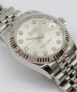 Rolex Datejust 31mm with Factory Diamond Dial, Stainless Steel & 18ct White Gold Bezel, on Jubilee Bracelet, Ref: 178274, Circa: 2019, Complete with Box, Papers & Balance of Rolex Factory Warranty