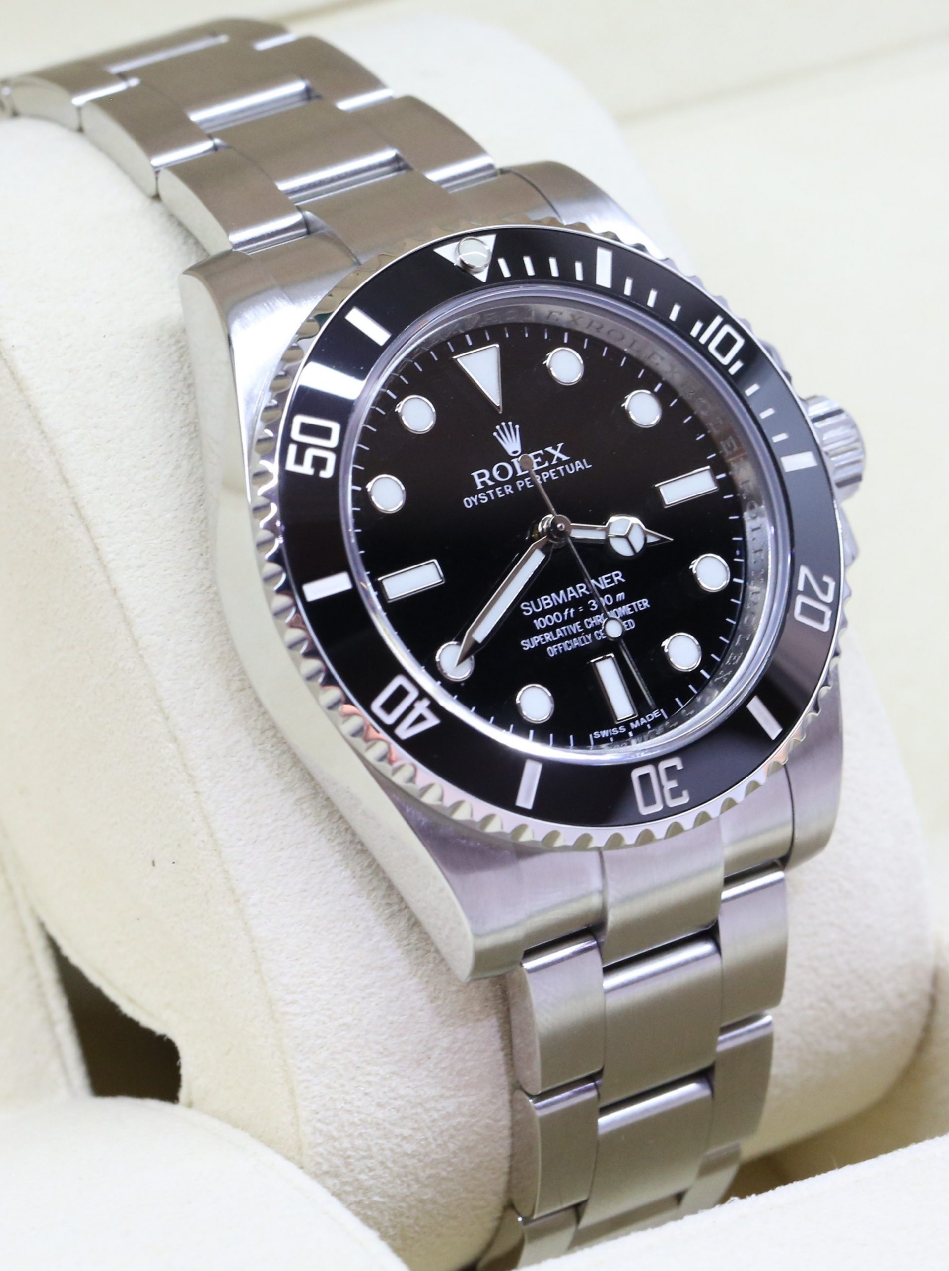 Rolex Submariner Ceramic Bezel, Non-Date 40mm in Stainless Steel on a Rolex Oystersteel Bracelet, Reference 114060, Circa: 2013, With Box & Warranty Card - Image 3