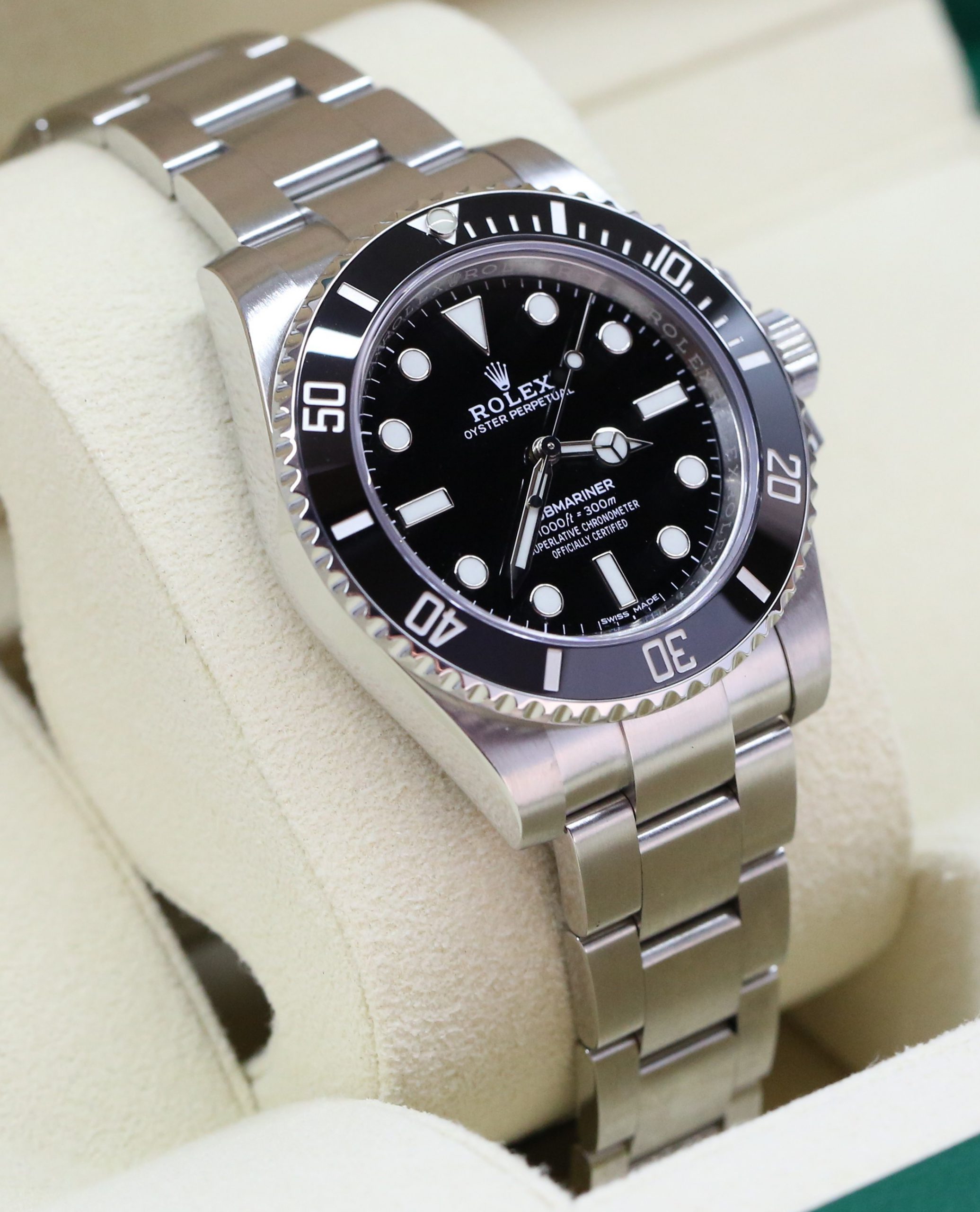 Rolex Submariner Ceramic Bezel, Non-Date 40mm in Stainless Steel on a Rolex Oystersteel Bracelet, Reference 114060, Circa: 2018, With Box & Warranty Card - Image 3