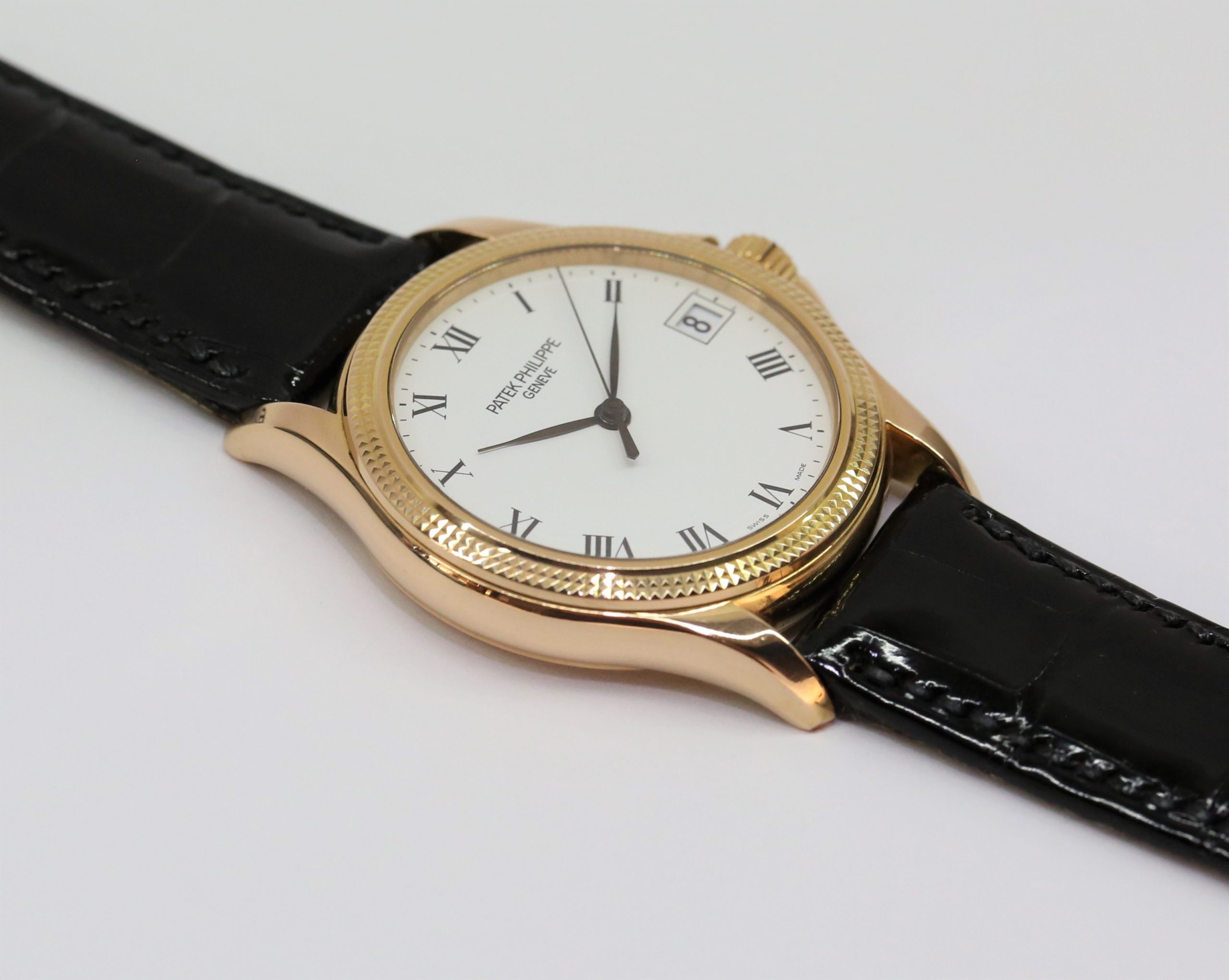 Patek Philippe Calatrava Hobnail Bezel, in 18ct Rose Gold on Patek Philippe Strap, Ref: 5117R, Circa: 2002, Complete with Box & Papers - Image 3