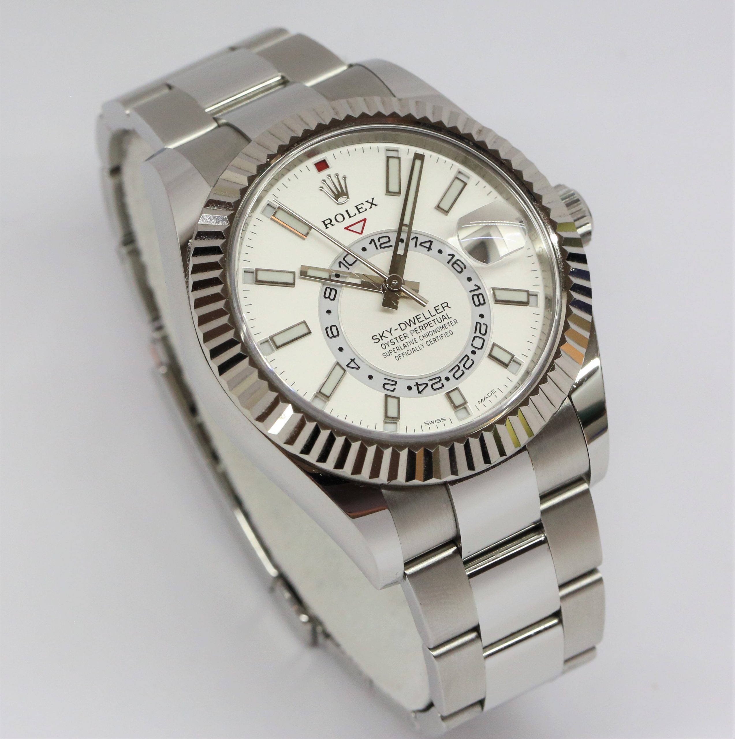 Rolex Oyster Perpetual Sky-Dweller in Stainless Steel, White Index Dial, on a Rolex Oystersteel bracelet Ref: 326934, Circa: 2019, Complete with Box & Papers - Image 3