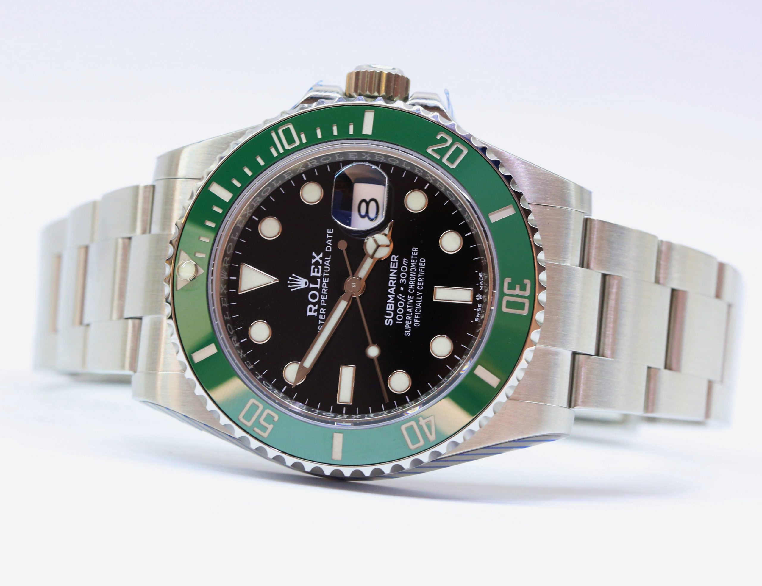 Rolex Submariner Date, Green Cerachrom Bezel, Black Index Dial on a Rolex OysterSteel Bracelet, Ref: 126610LV, Circa: 2020, Complete with Box & Papers - Image 3