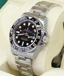 Alternative view of Rolex GMT Master II Stainless Steel, Black Index Dial, Ref: 116710LN, Circa: 2013, Just Serviced by Rolex, With Box, Warranty Card & Rolex Service Card